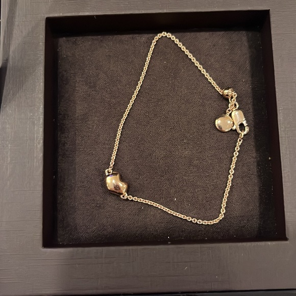 🌟MONICA VINADER Nura Mini Heart Bracelet 18k Rose Gold Vermeil & Diamond NEW - Picture 4 of 4